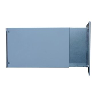 XXL Edelstahl Mauerdurchwurf Briefkasten mit Klingel - T: 39-62 cm - B-242