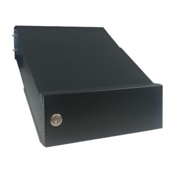 Mauerdurchwurf Briefkasten in RAL 7016 mit Klingel - T: 23-38 cm - D-041