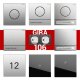 Gira 106 System 2-fach Gegensprechanlagen Set Edelstahl V4A (10 Module zur Auswahl)