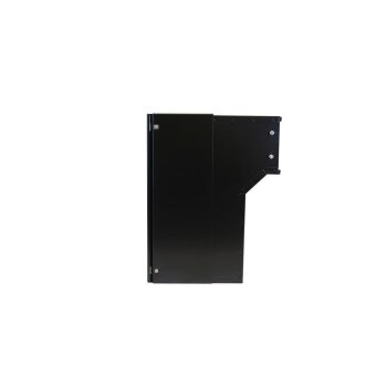 Mauerdurchwurf Briefkasten in RAL 9005 - T: 18-27 cm - F-04