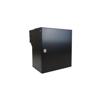 Mauerdurchwurf Briefkasten in RAL 9005 - T: 18-27 cm - F-04