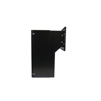 Mauerdurchwurf Briefkasten in RAL 9005 - T: 18-27 cm - F-04