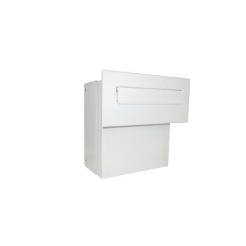 Mauerdurchwurf Briefkasten in RAL 9005 - T: 18-27 cm - F-04