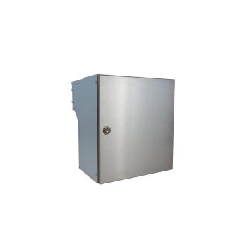 Edelstahl Mauerdurchwurf Briefkasten - T: 18-27 cm - F-04