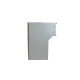 Edelstahl Mauerdurchwurf Briefkasten - T: 18-27 cm - F-04