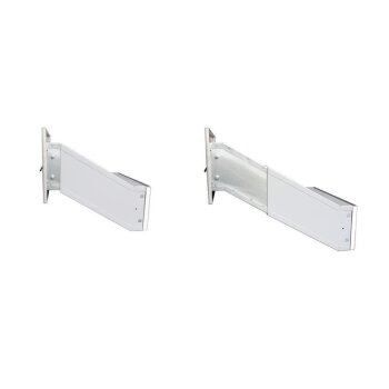 Edelstahl Mauerdurchwurf Briefkasten mit 2 Tastern - T: 23-38 cm - D-041