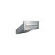 Edelstahl Mauerdurchwurf Briefkasten mit 2 Tastern - T: 33-50 cm - D-042