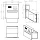 XXL Kamera Mauerdurchwurf Briefkasten - Tiefe 23-38 cm - D-241