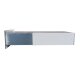 Edelstahl Mauerdurchwurf Briefkasten mit Klingel - T: 39-62 cm- B-042