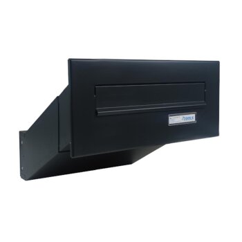 Mauerdurchwurf Briefkasten in RAL 7016 - T: 33-50 cm - D-042