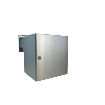 XXL Edelstahl Mauerdurchwurf Briefkasten - T: 27-40,5 cm - F-042