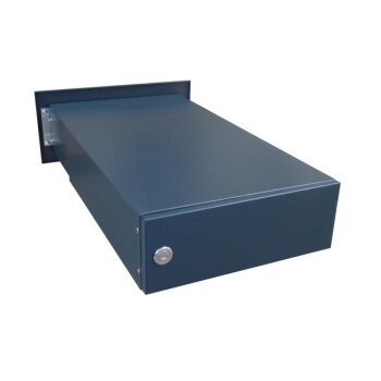 Mauerdurchwurf Briefkasten in RAL 7016 mit 2 Tastern - T: 39-62 cm- B-042