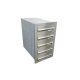 5er Edelstahl Mauerdurchwurf Briefkastenanlage - T: 39-62 cm- B-042