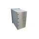 5er Edelstahl Mauerdurchwurf Briefkastenanlage - T: 39-62 cm- B-042