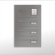 3er RENZ Mauerdurchwurf Briefkastenanlage in 260 mm Breite mit Sprechsieb in RAL (26,5-41 cm Tiefe)