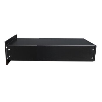 Mauerdurchwurf Briefkasten in RAL 9005 ohne Namensschild - T: 39-62 cm- B-042