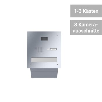 LEABOX Kamera Edelstahl Durchwurfbriefkasten - T: 26 - 41 cm