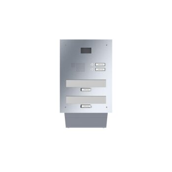 LEABOX Kamera Edelstahl Durchwurfbriefkasten - T: 26 - 41 cm