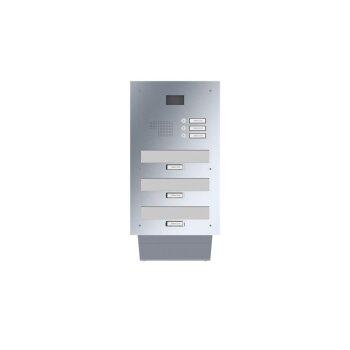 LEABOX Kamera Edelstahl Durchwurfbriefkasten - T: 26 - 41 cm