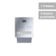 LEABOX Kamera Edelstahl Durchwurfbriefkasten - T: 26 - 41 cm