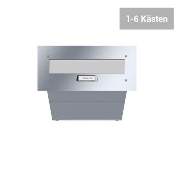 LEABOX Edelstahl Durchwurfbriefkasten - T: 26 - 41 cm
