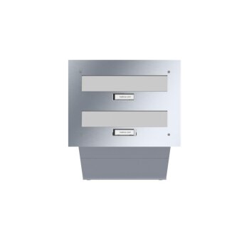LEABOX Edelstahl Durchwurfbriefkasten - T: 26 - 41 cm