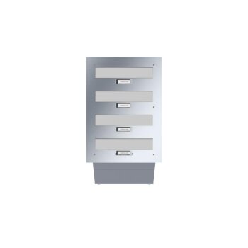 LEABOX Edelstahl Durchwurfbriefkasten - T: 26 - 41 cm