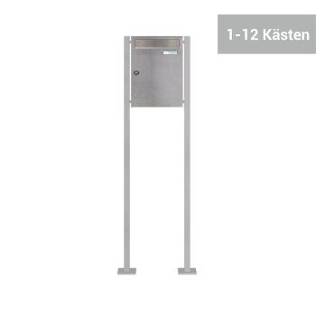 C-01 Freistehende  Edelstahl V2A Briefkastenanlage (1-12...