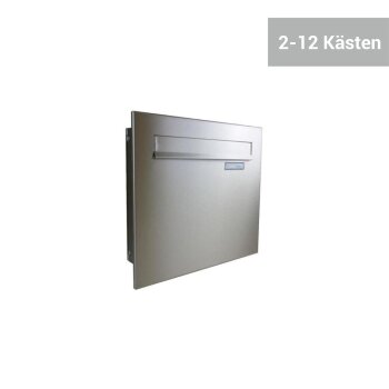 A-Serie Edelstahl Durchwurfbriefkasten (1-12-fach)