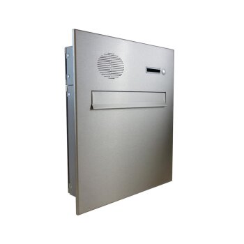 A-Serie Edelstahl Durchwurfbriefkasten mit Sprechsieb