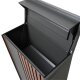 KARL freistehender Paketkasten in RAL 7016 / Holzoptik