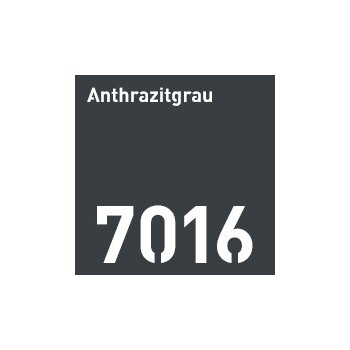 LEABOX Zaun Durchwurf Briefkasten in  RAL Tiger 29/90147 RAL9007 Matt FS