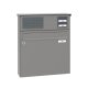 RENZ Basic B Briefkastenanlage Aufputz mit Sprechfeld in RAL 9016 mit 2ten Namensschild & Soft Close