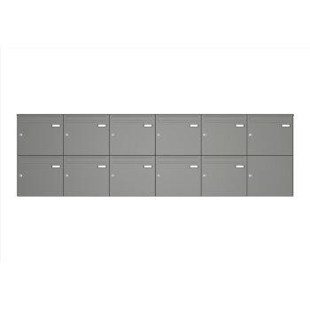 HUBER Aufputzbriefkastenanlage in RAL 9016 11-fach mit...