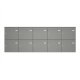 HUBER Aufputzbriefkastenanlage in RAL 7016 10-fach mit 2ten Namensschild & Soft Close