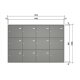 HUBER 11er Unterputz-Briefkastenanlage in RAL 9016 mit 2ten Namensschild & Soft-Close