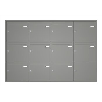 HUBER 11er Unterputz-Briefkastenanlage in RAL 7016 mit...