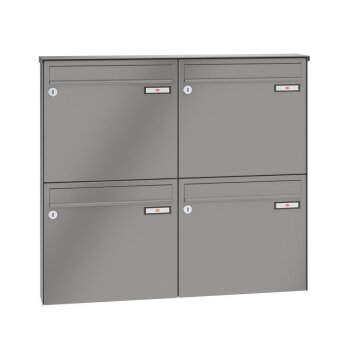 Aufputz-Briefkastenanlage in RAL (1-12-fach) 1-12 L - 370 x 330 x 100 mm-Ja-Nein-Wunsch-RAL-RENZ