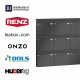 Aufputz-Briefkastenanlage in RAL (1-12-fach) 1-12 L - 370 x 330 x 100 mm-Ja-Nein-Wunsch-RAL-RENZ