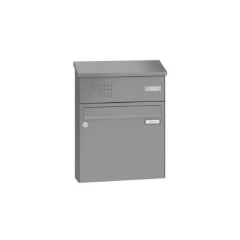Leabox surface-mounted letterbox with pitched roof &...