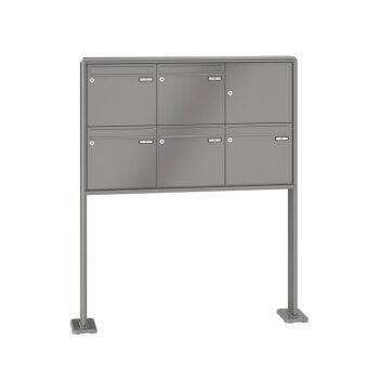RENZ RS2000 freistehende Briefkastenanlage 5-fach