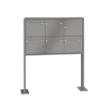 RENZ RS2000 freistehende Briefkastenanlage 5-fach
