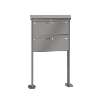 RENZ Prisma freistehende Briefkastenanlage 4-fach