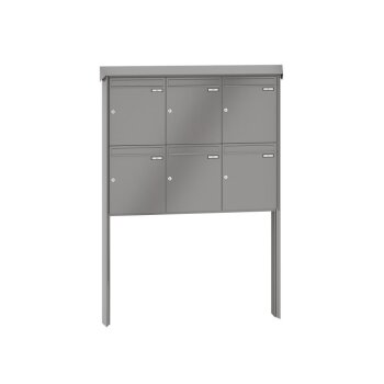 RENZ Prisma freistehende Briefkastenanlage 6-fach