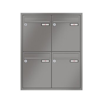 RENZ Eckrahmen Unterputz Briefkastenanlage 4-fach