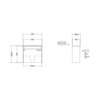 RENZ Basic B Briefkastenanlage Aufputz