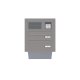 2er RENZ Mauerdurchwurf Briefkastenanlage mit Sprechsieb 6 L - 205 mm Tief