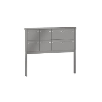 LEABOX 8er freistehende Briefkastenanlage in RAL 6005 (einbetonieren) - LEA20