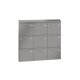 LEABOX 9er Aufputzbriefkastenanlage in RAL 9005 - LEA20