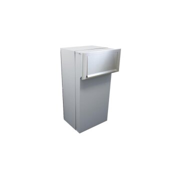 F-05 XXL Edelstahl Mauerdurchwurf Paketkasten (T:30-51 cm)